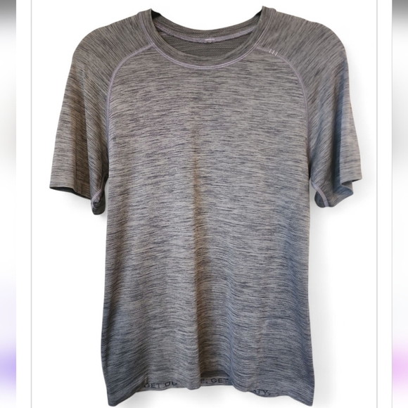 Lululemon Gray Metal Vent Tech Short Sleeve Workout Shirt Size Small - Picture 3 of 6